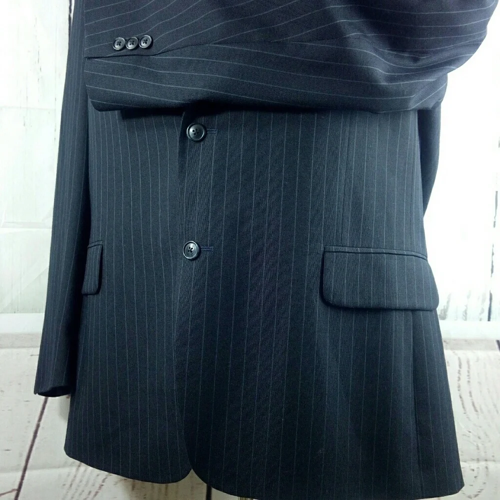 David Taylor Dark Blue Suit Blazer Jacket 48R